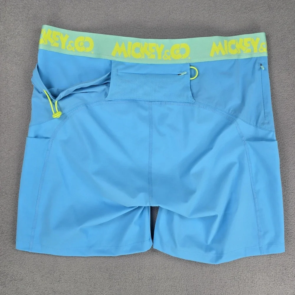 Outdoor Voices Swim Trunks Shorts Mens‎ 2XL Blue Mickey & Co Quick Dry NWT